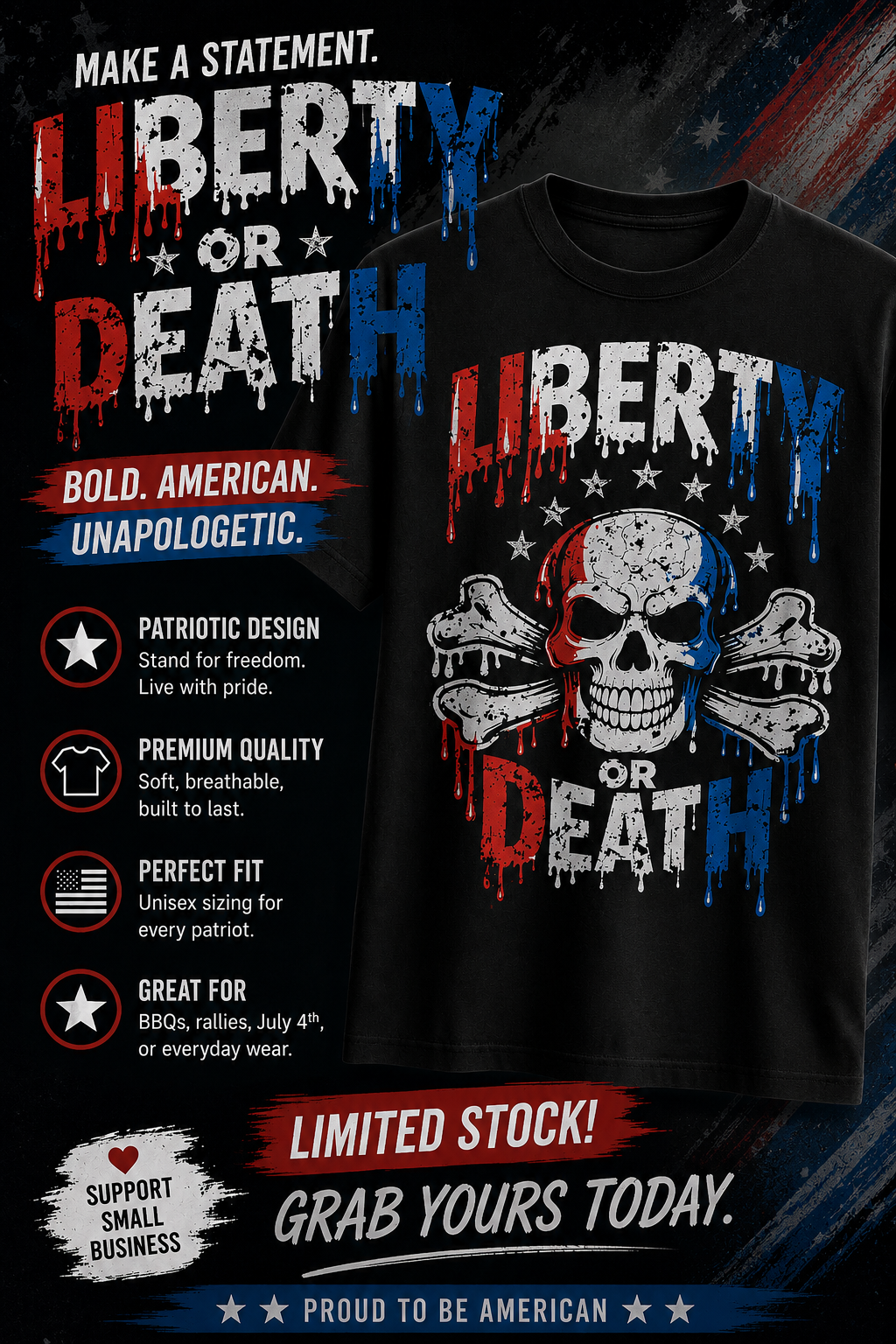 Dripping Liberty Tee