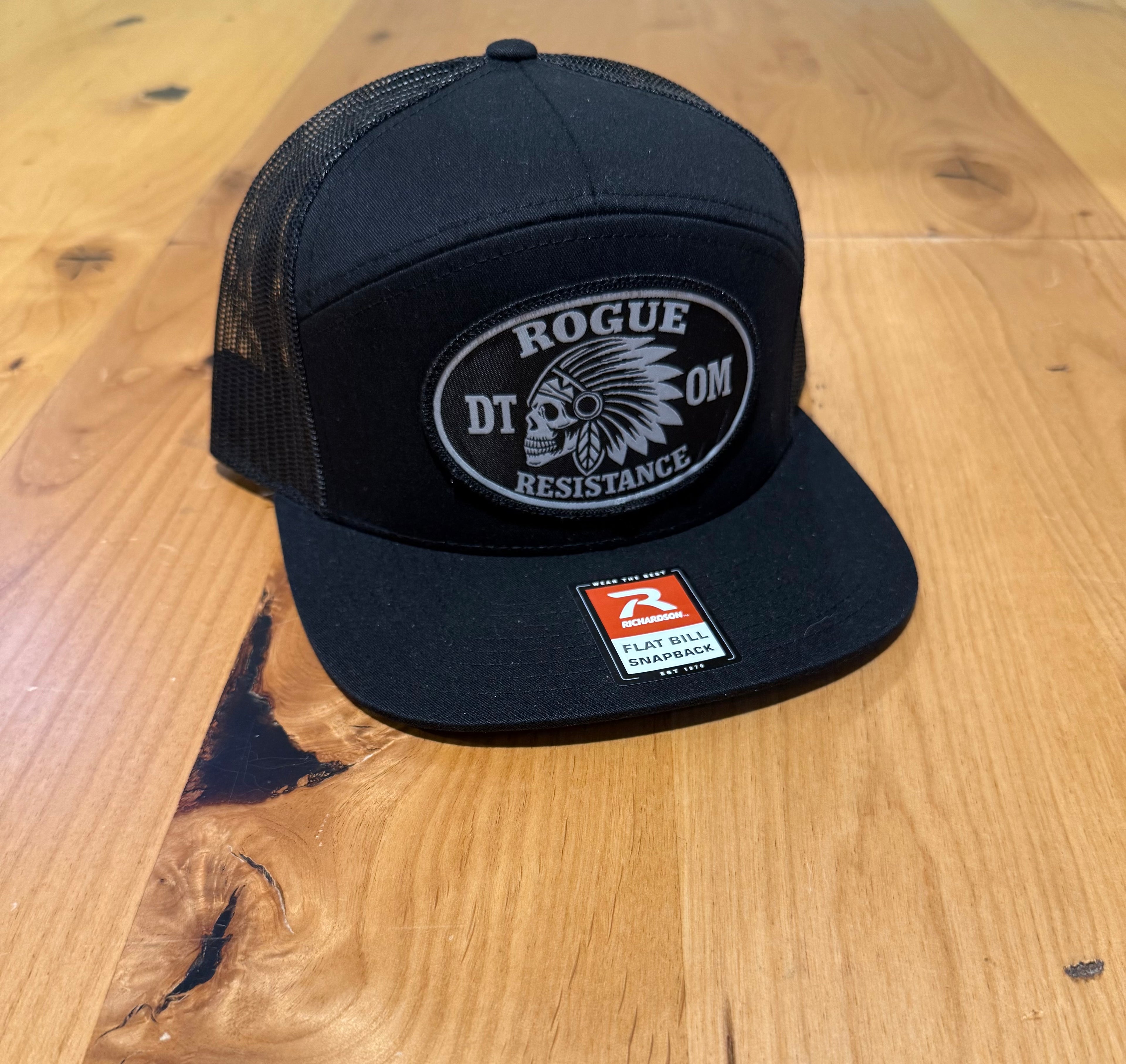 Native Skull 7 Panel Snapback Hat — Don't Tread on Me