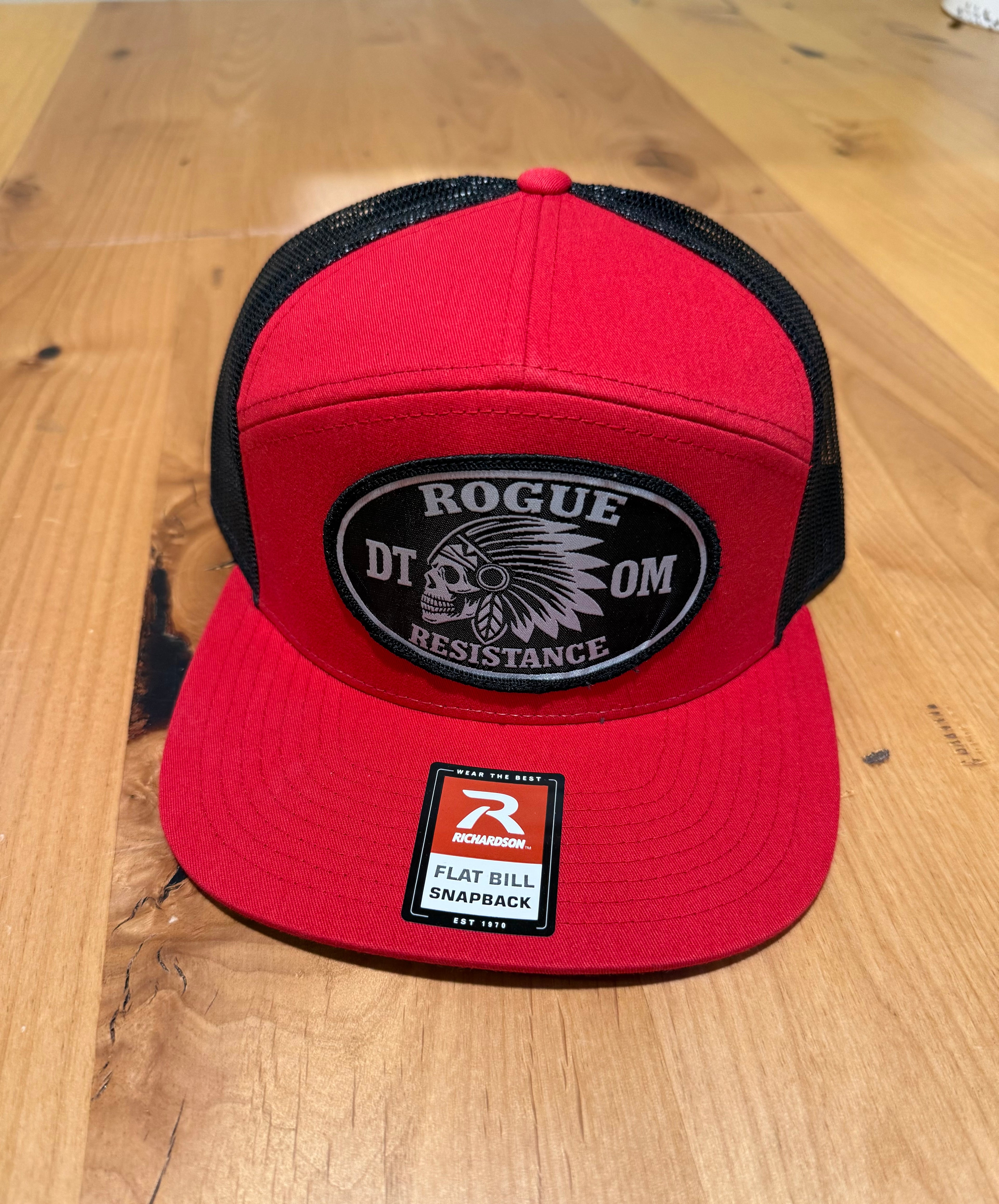 Native Skull 7 Panel Snapback Hat — Don't Tread on Me