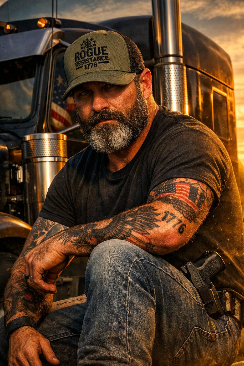 Rogue Flag 112 Trucker Snapback Hat